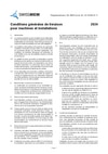 Conditions générales de livraison pour machines et installations 2024