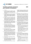 Conditions générales de livraison pour les machines et installations_2016 FR