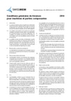 Conditions générales de livraison pour les machines et les pièces de rechange_2016 FR