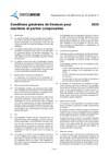 Conditions générales de livraison pour machines et parties composantes 2024