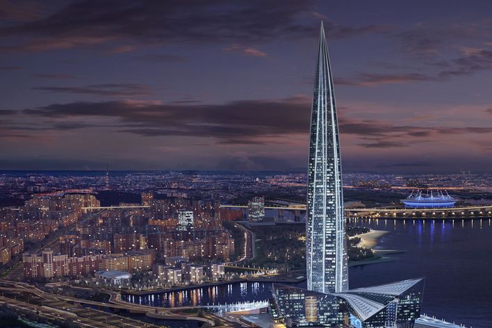 Lakhta Center in St. Petersburg, Russland. (Quelle: TRUMPF)