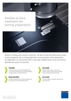 Flexible surface treatment for joining preparation work