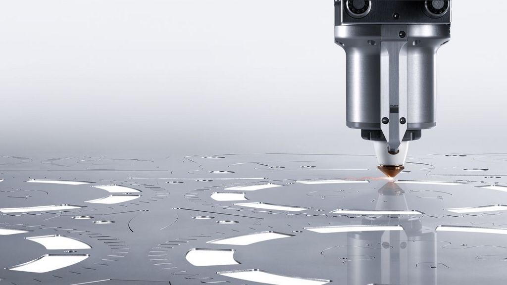 Image of the technology inside the 2D laser cutting machines