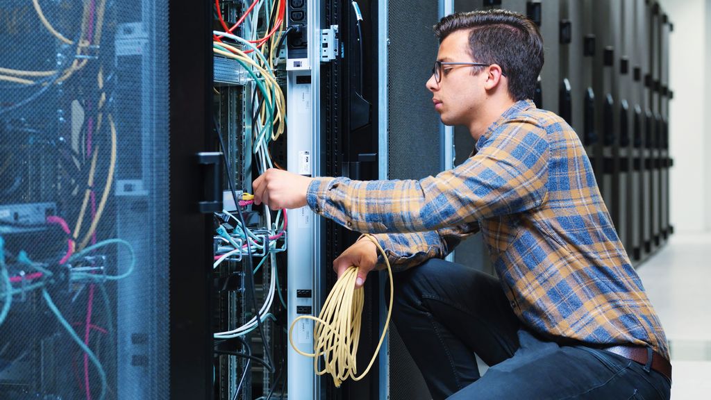TRUMPF apprentice working in the it-department in Ditzingen