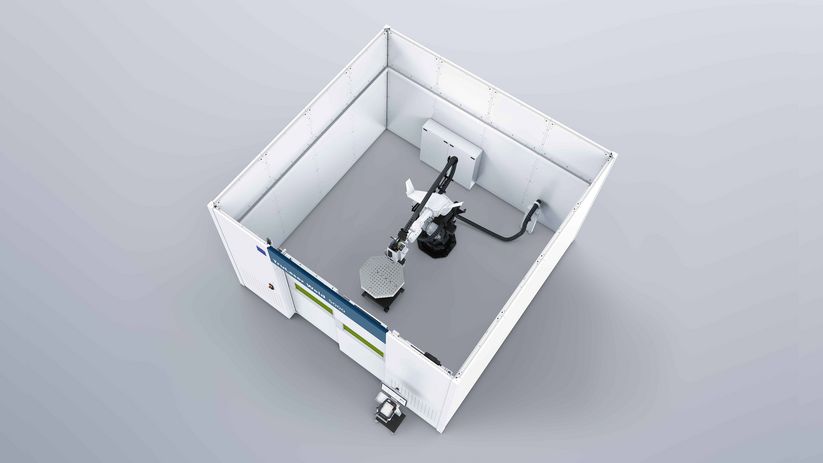 TruLaser weld 5000, позициониращо устройство с въртяща се и накланяща се маса