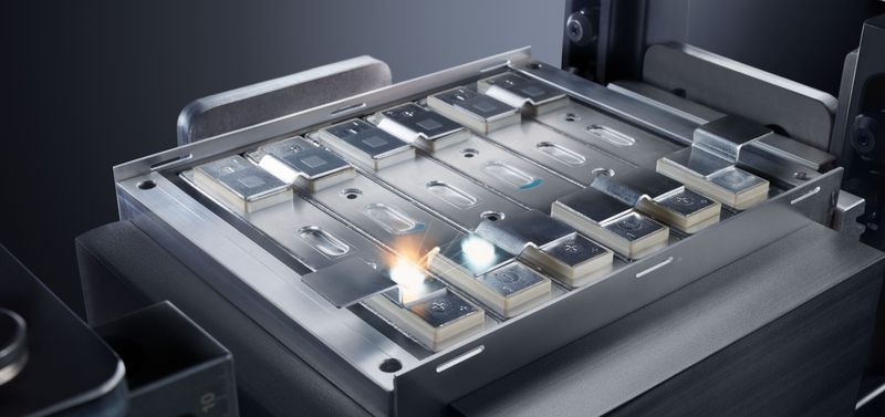 TRUMPF applicatie voor het busbarlassen van batterijcellen