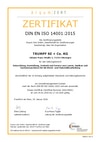 Zertifizierung nach DIN EN ISO 14001