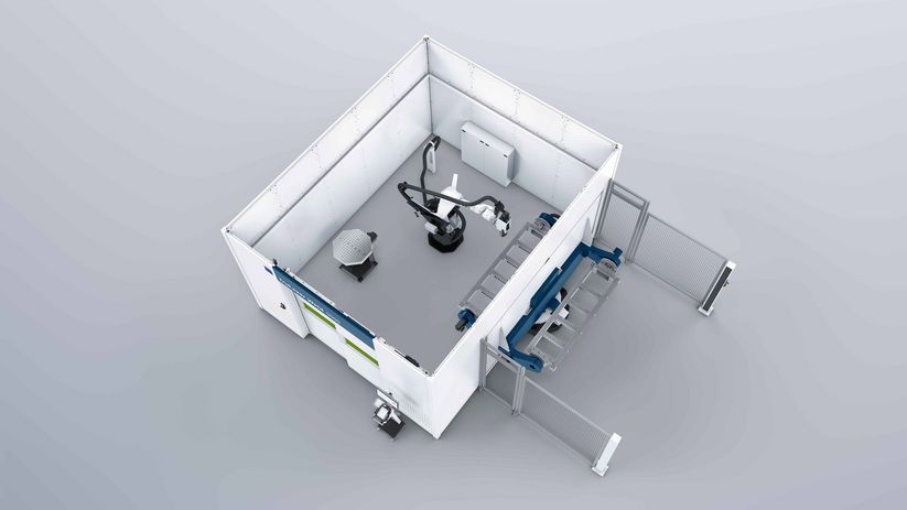 TruLaser Weld 5000 с въртяща се работна станция