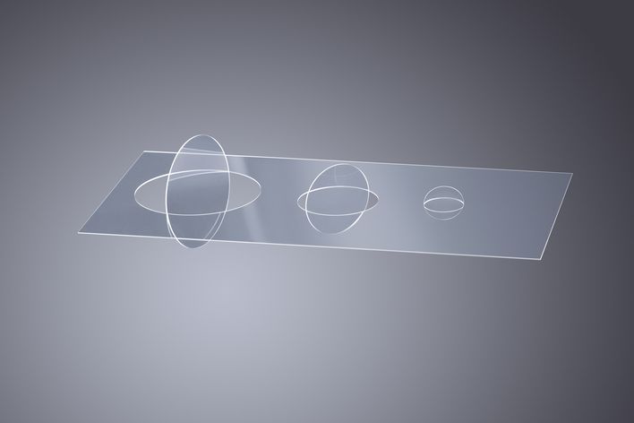 High-speed laser cutting of glass