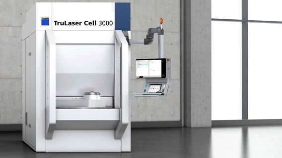 TruLaser Cell 3000 с въртяща се работна станция