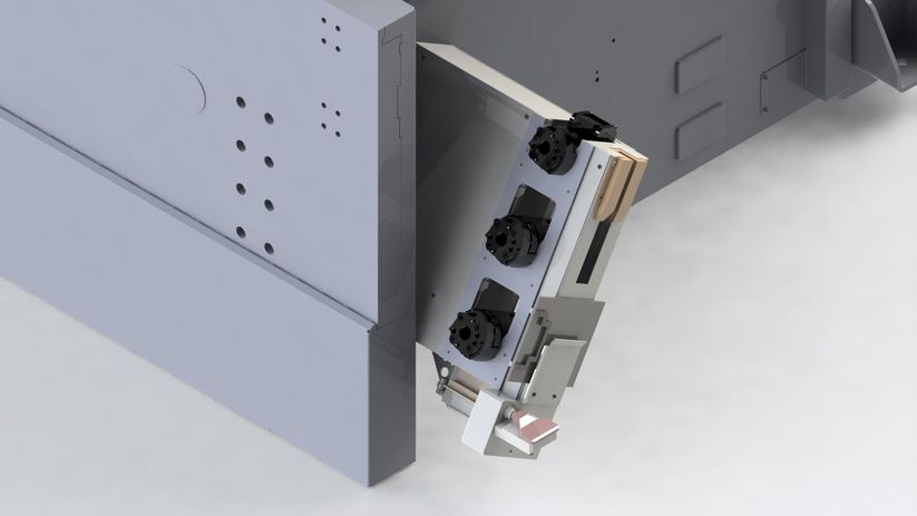 TruBend Cell 7000, consola de cambio de pinza