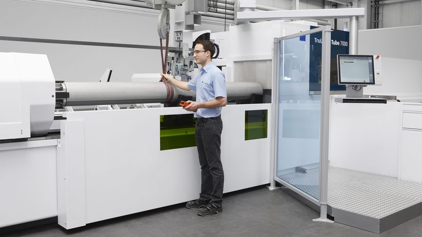 TruLaser Tube 7000 fiber, отворена концепция на машината