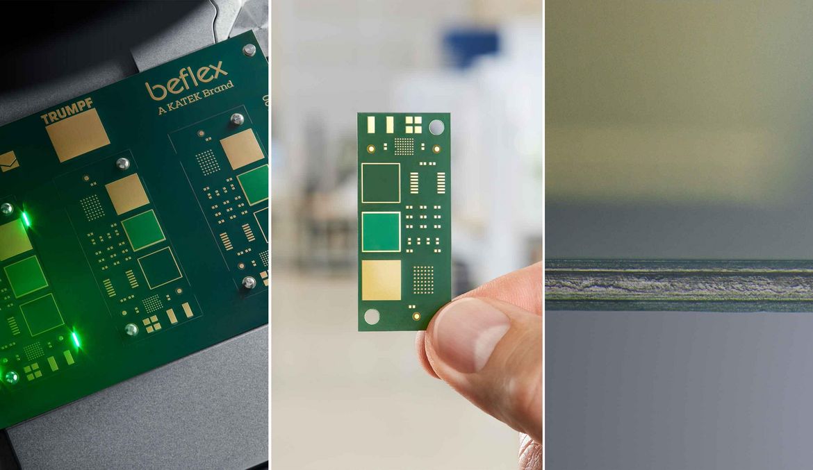 Image d'application TruMicro Découpe de circuits imprimés