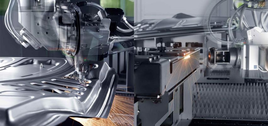 Laser cutting on the TruLaser Cell 7040 from TRUMPF