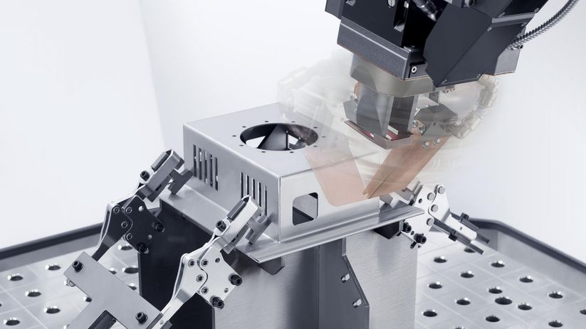 TruLaser Weld 5000, въртящ се модул за насочване на защитния газ