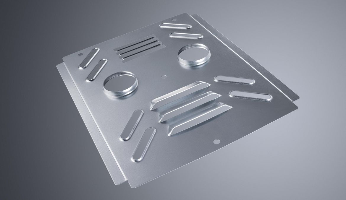 TruPunch 5000 sample part with scratch-free surface