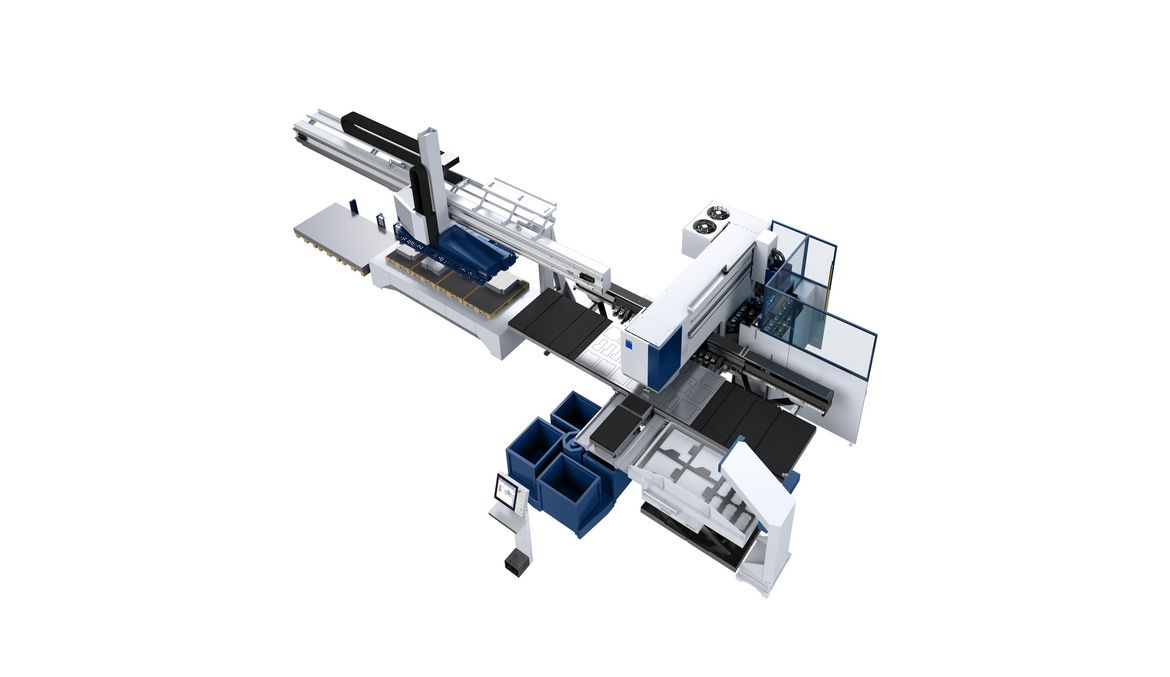 TruPunch 5000 avec SheetMaster, SortMaster Box, GripMaster et ToolMaster Linear