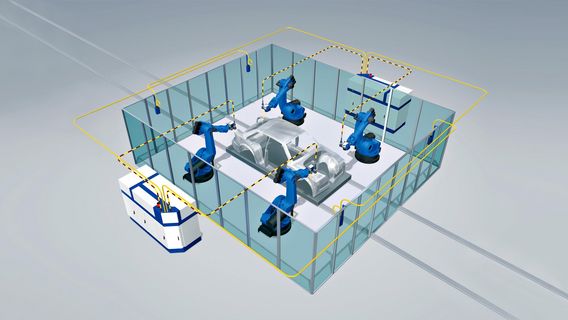 De TruPulse beschikt over een interface voor de verbinding van TRUMPF bewerkingsoptieken, zoals de PFO 20.