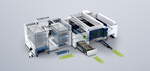 TruLaser Center 7030, podłączenie magazynu – wariant 5