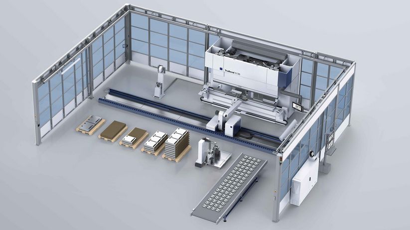TruBend Cell 5000, Förderband