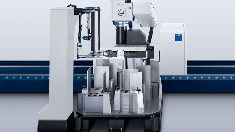 Blechentnahmestation der TruBend Cell 5000 Lean Edition