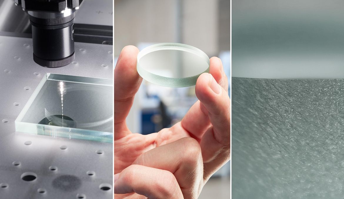 TruMicro application image, thick glass