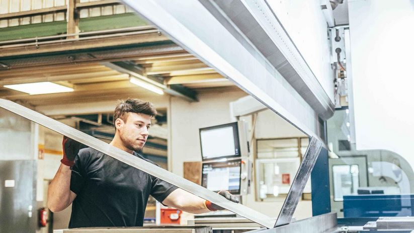 Ausleuchtung des Arbeitsraums der TruBend Serie 8000