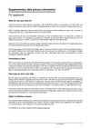 Supplementary data privacy information for applicants